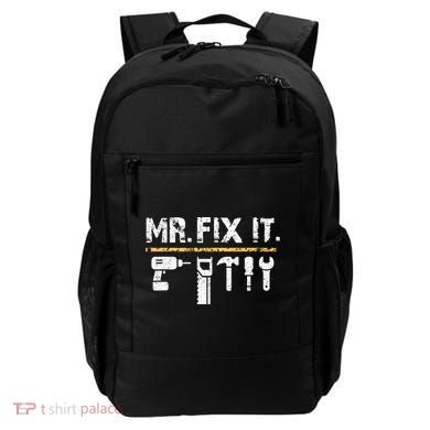 Mr Fix It . Funny Handyman Woodworking Backpack