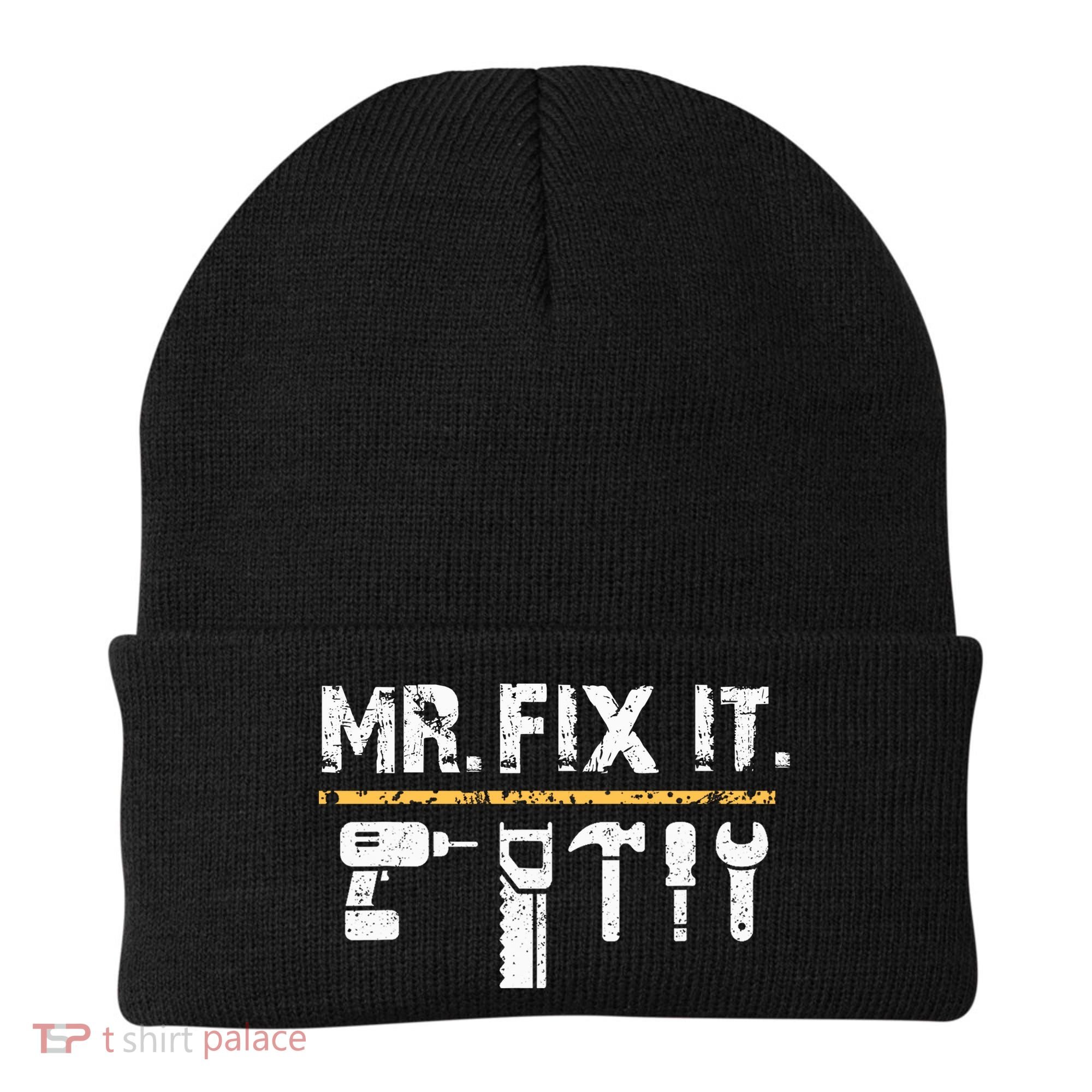 Mr Fix It . Funny Handyman Woodworking Beanie