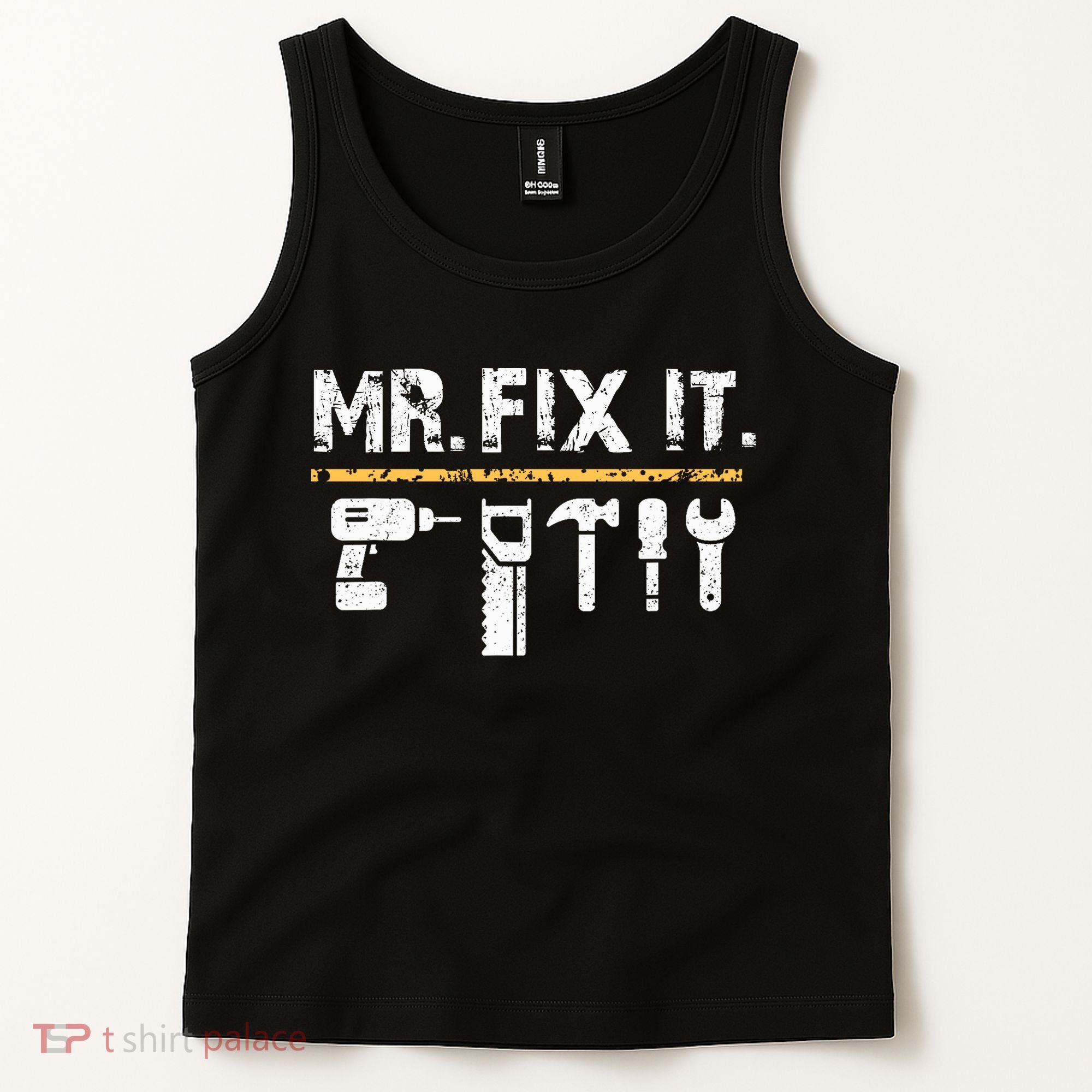 Mr Fix It . Funny Handyman Woodworking Tank Top