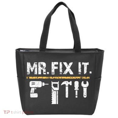 Mr Fix It . Funny Handyman Woodworking Tote Bag