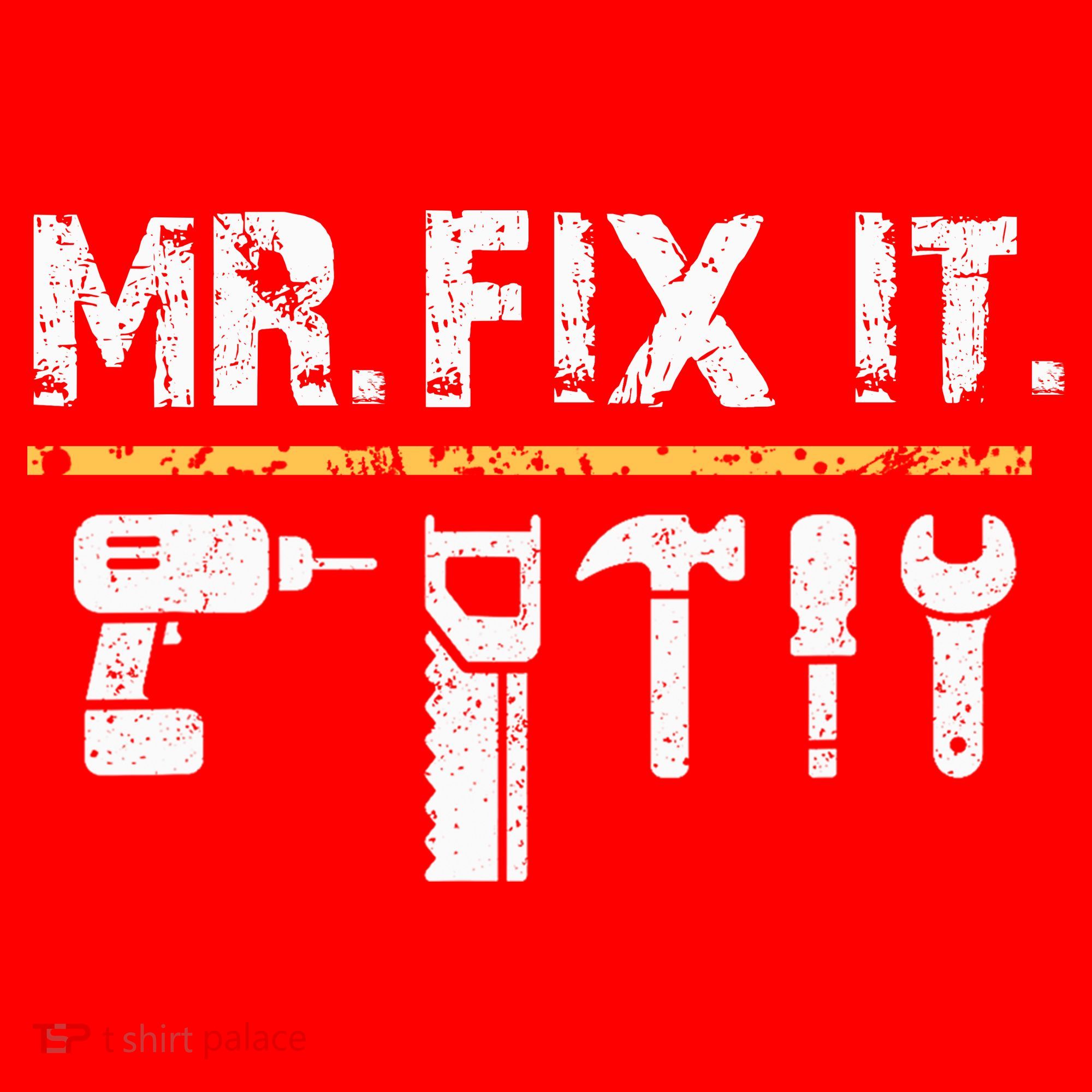 Mr Fix It . Funny Handyman Woodworking Santa Hat