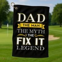 Mr Fix It Dad Fathers Day Handy Man Golf Towel thumb 1
