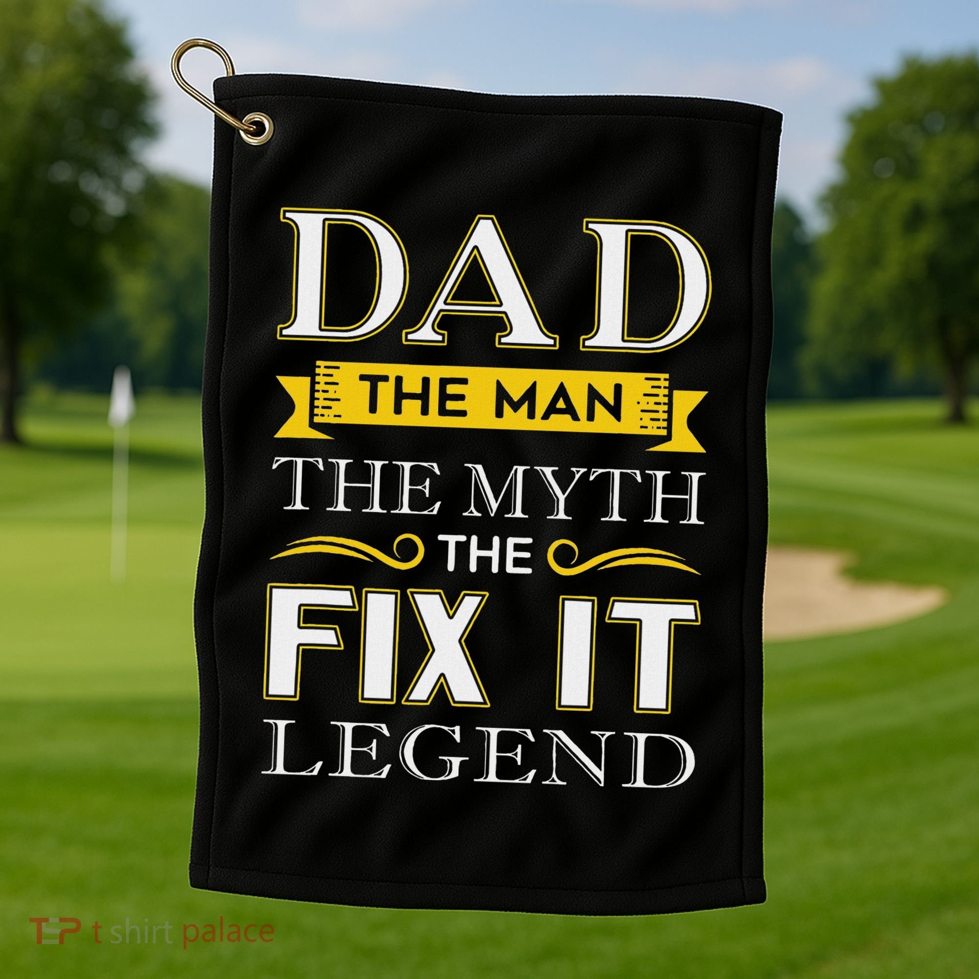 Mr Fix It Dad Fathers Day Handy Man Golf Towel