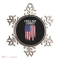 Medical Freedom I Will Not Comply No Mandates Ornament thumb 0