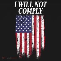 Medical Freedom I Will Not Comply No Mandates Ornament thumb 1