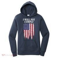 Medical Freedom I Will Not Comply No Mandates Women's Hoodie thumb 0