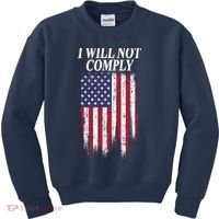 Medical Freedom I Will Not Comply No Mandates Kids Sweatshirt thumb 0