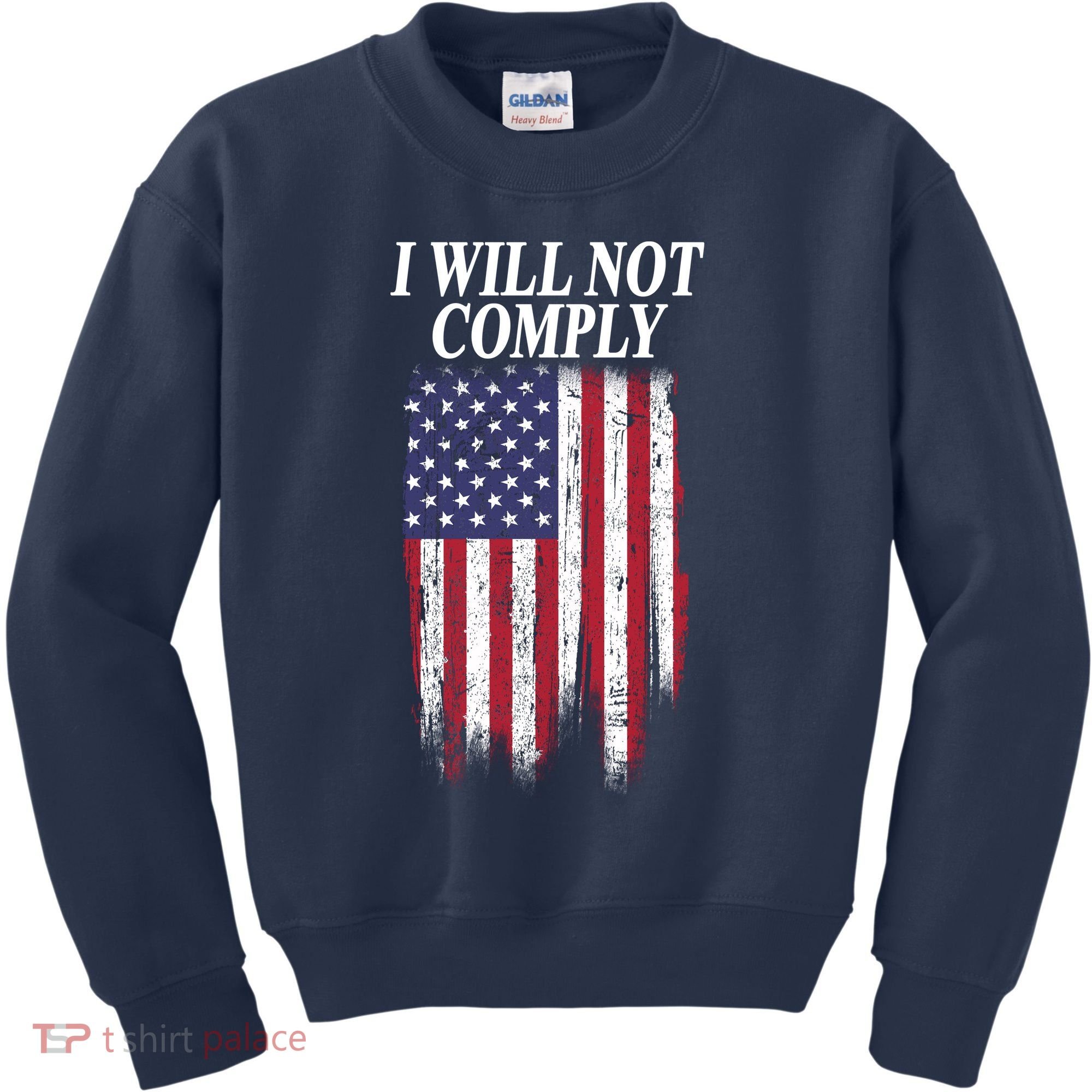 Medical Freedom I Will Not Comply No Mandates Kids Sweatshirt