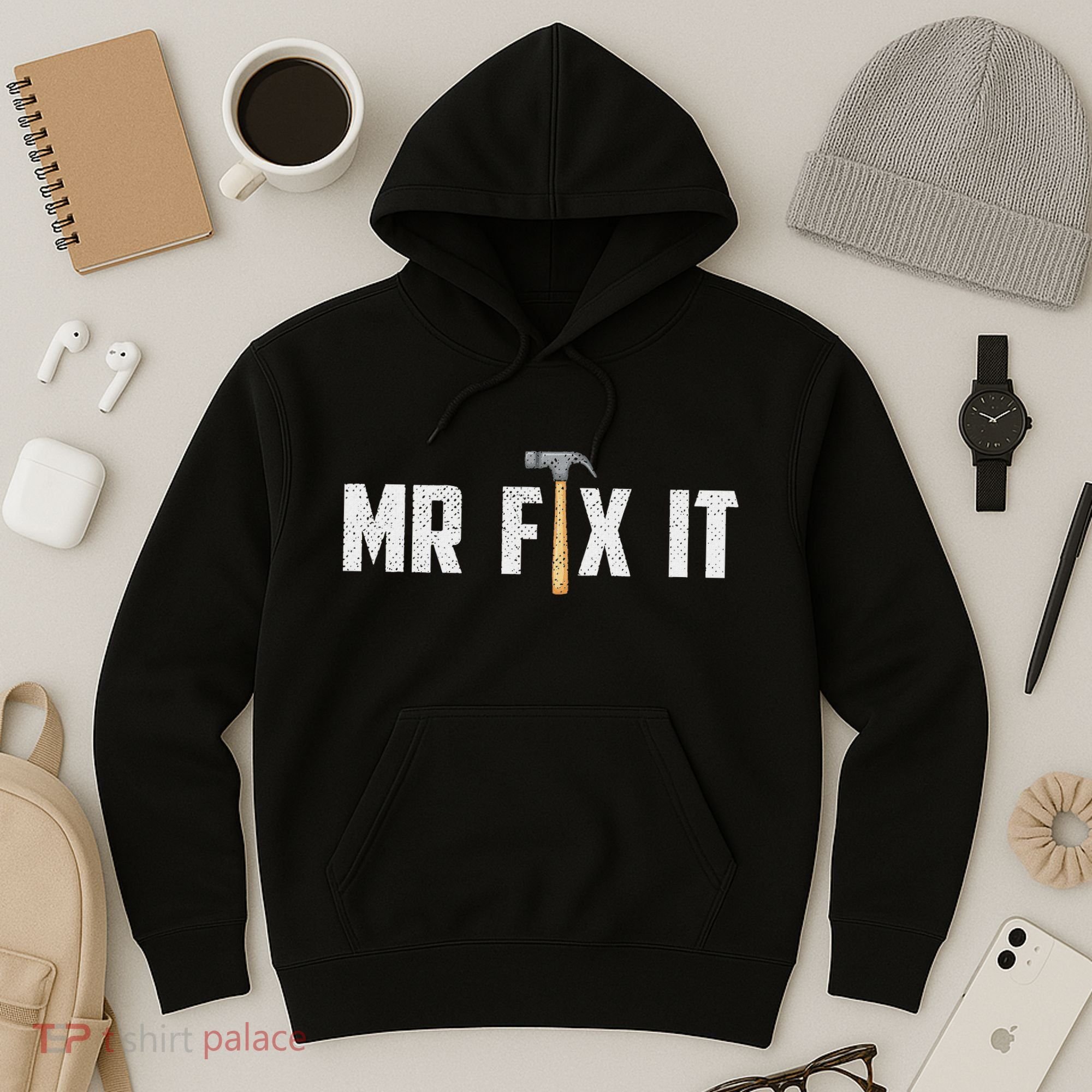 Mr Fix It Dad FatherS Day Hand Tools Papa Daddy Funny Hoodie