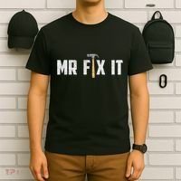 Mr Fix It Dad FatherS Day Hand Tools Papa Daddy Funny T-Shirt thumb 6