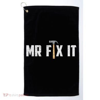 Mr Fix It Dad FatherS Day Hand Tools Papa Daddy Funny Golf Towel