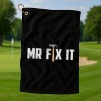 Mr Fix It Dad FatherS Day Hand Tools Papa Daddy Funny Golf Towel thumb 1