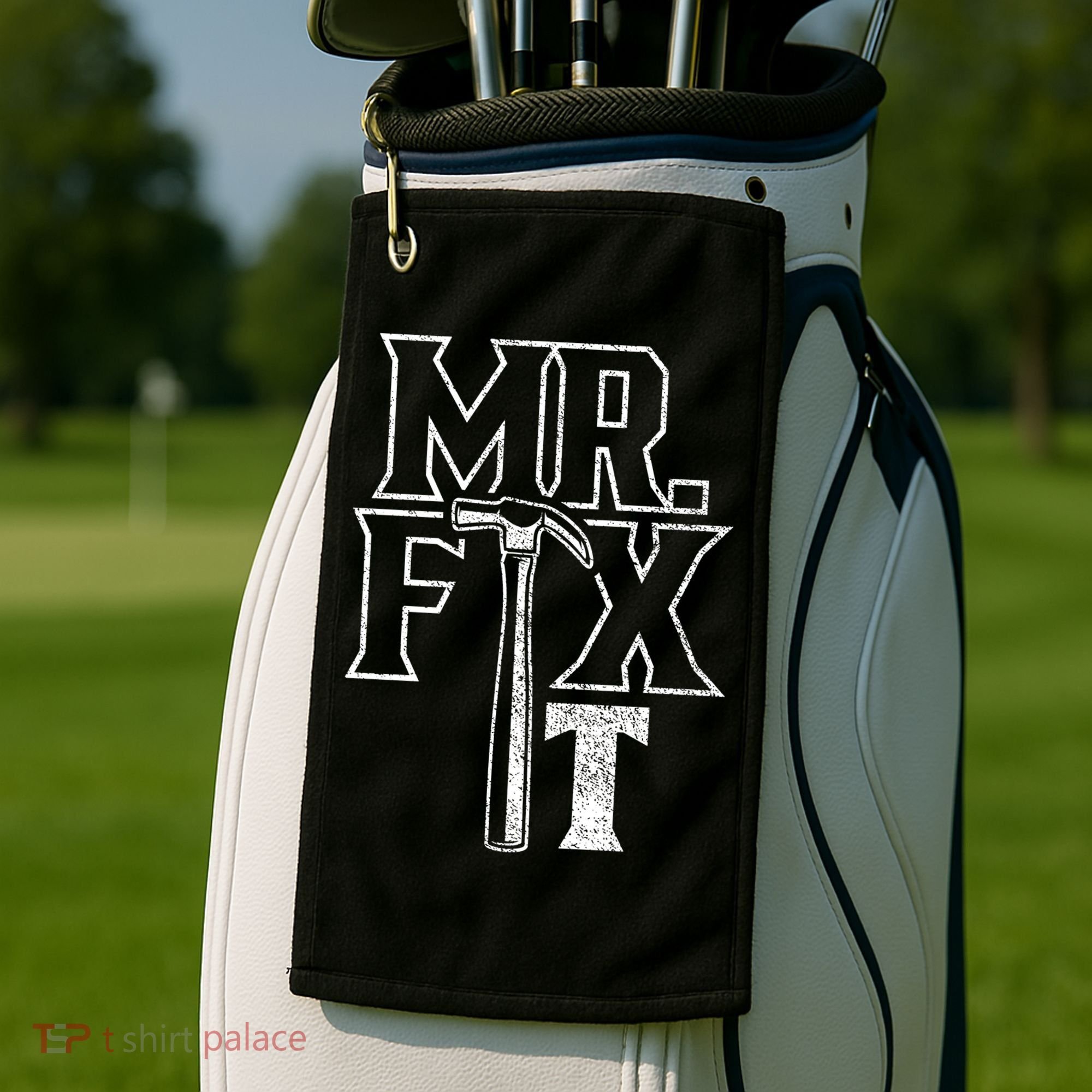 Mr Fix It Repair Overhaul Fixing Handy Gift Golf Towel
