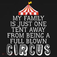 My Family Is Just One Tent Away From Circus Sarcastic Parent Cute Gift Women's Hoodie thumb 2