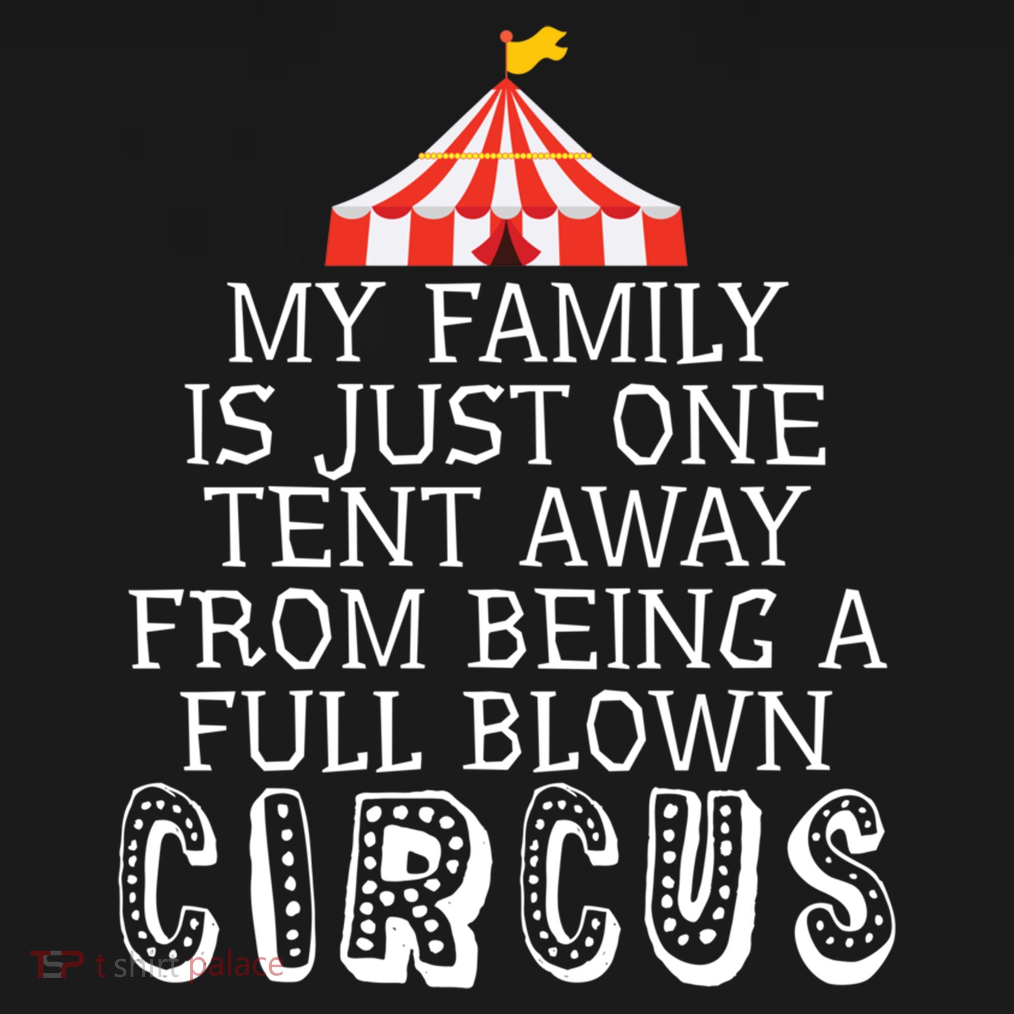My Family Is Just One Tent Away From Circus Sarcastic Parent Cute Gift Women's Hoodie