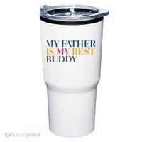 My Father Is My Best Buddy Cute Tumbler thumb 0