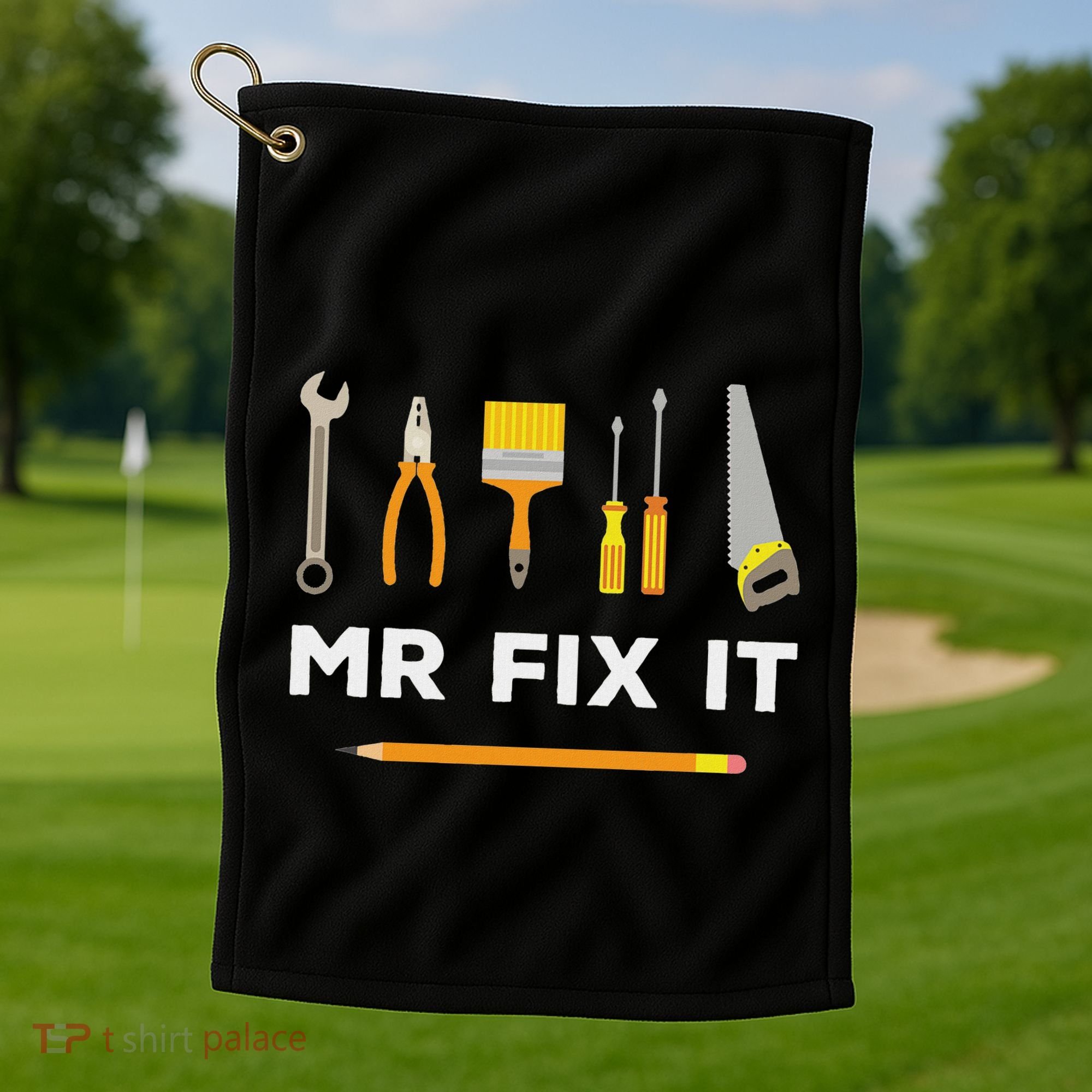 Mr Fix It Handyman Golf Towel