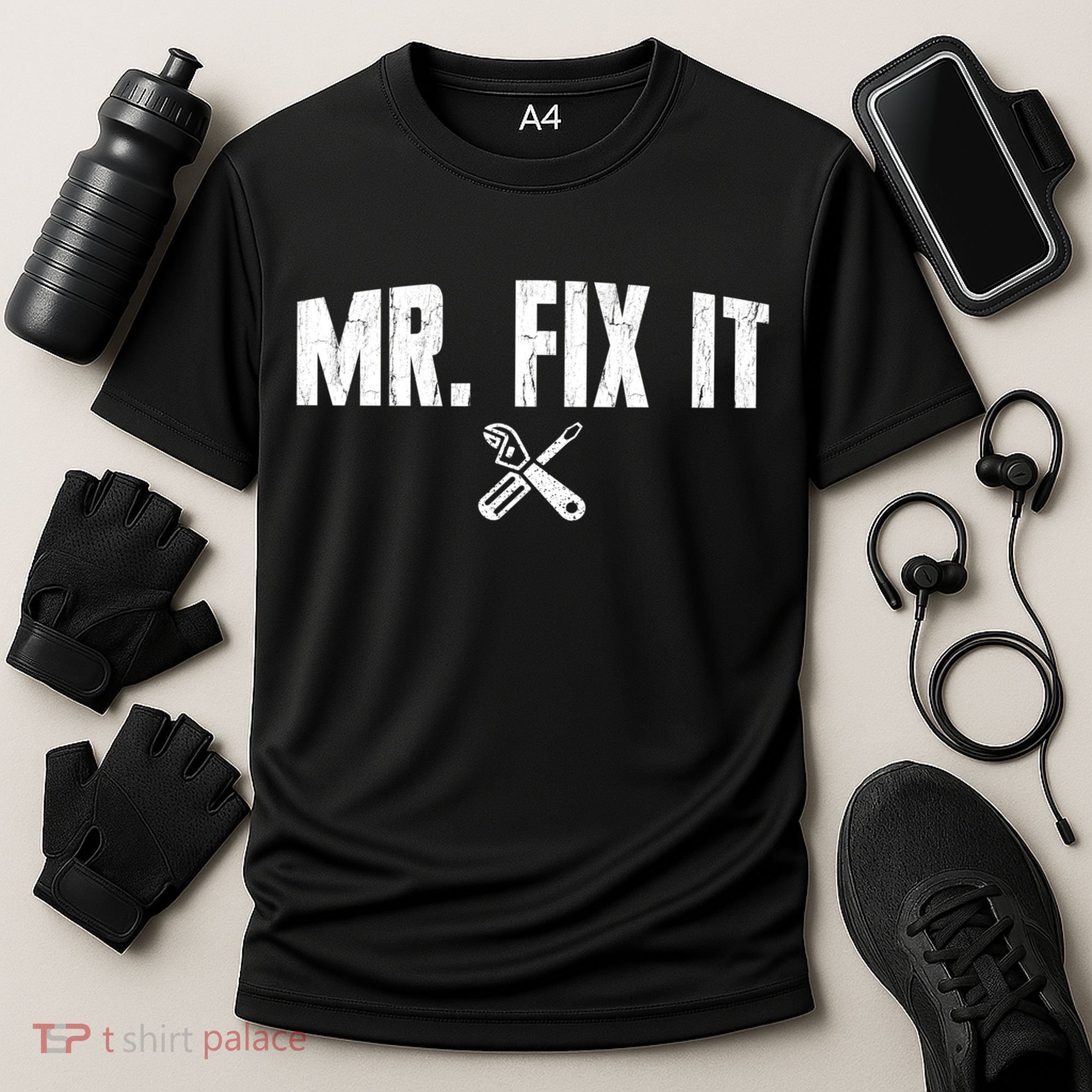 Mr Fix It Funny Cool Gift Cooling Performance Crew T-Shirt