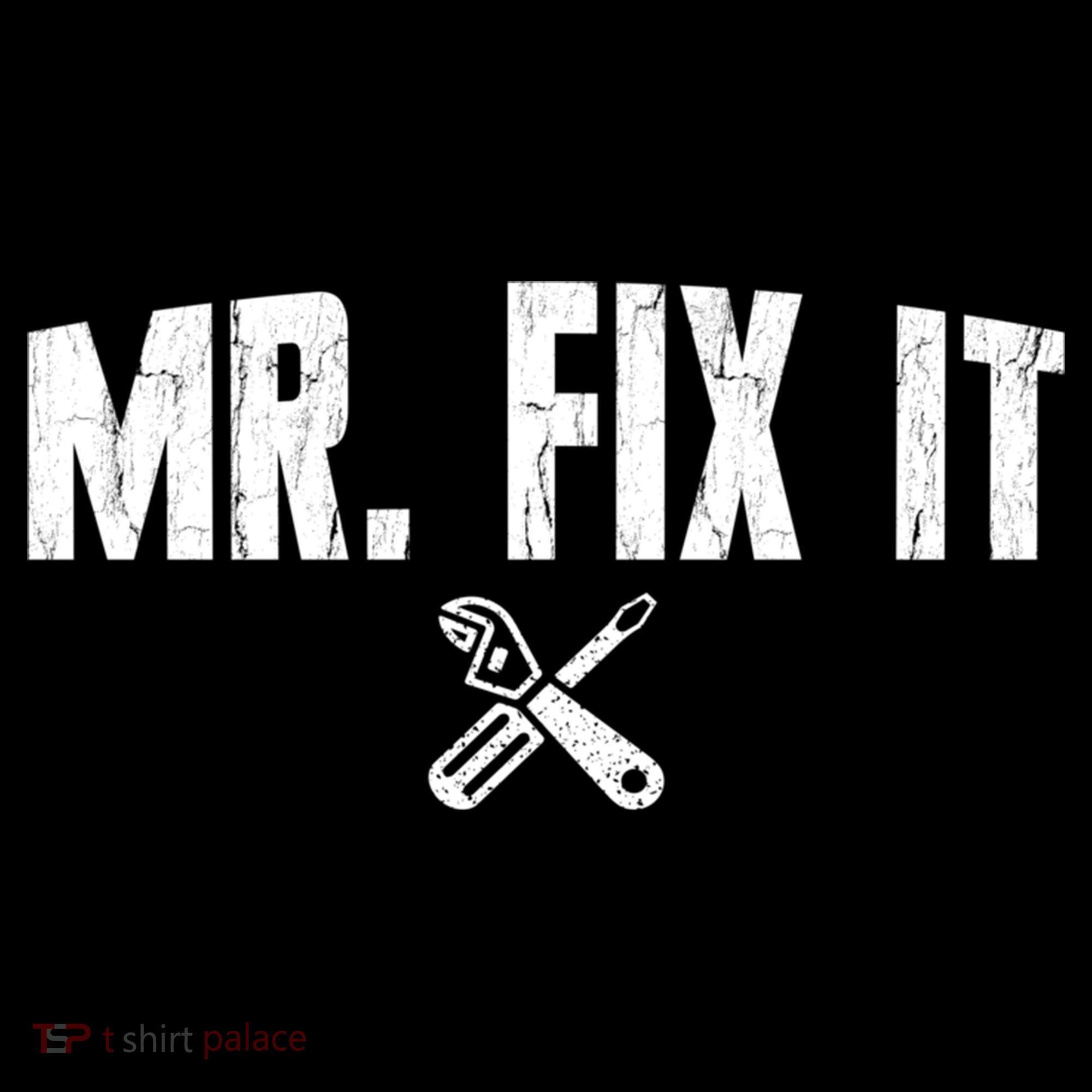 Mr Fix It Funny Cool Gift Dry Zone Grid Polo
