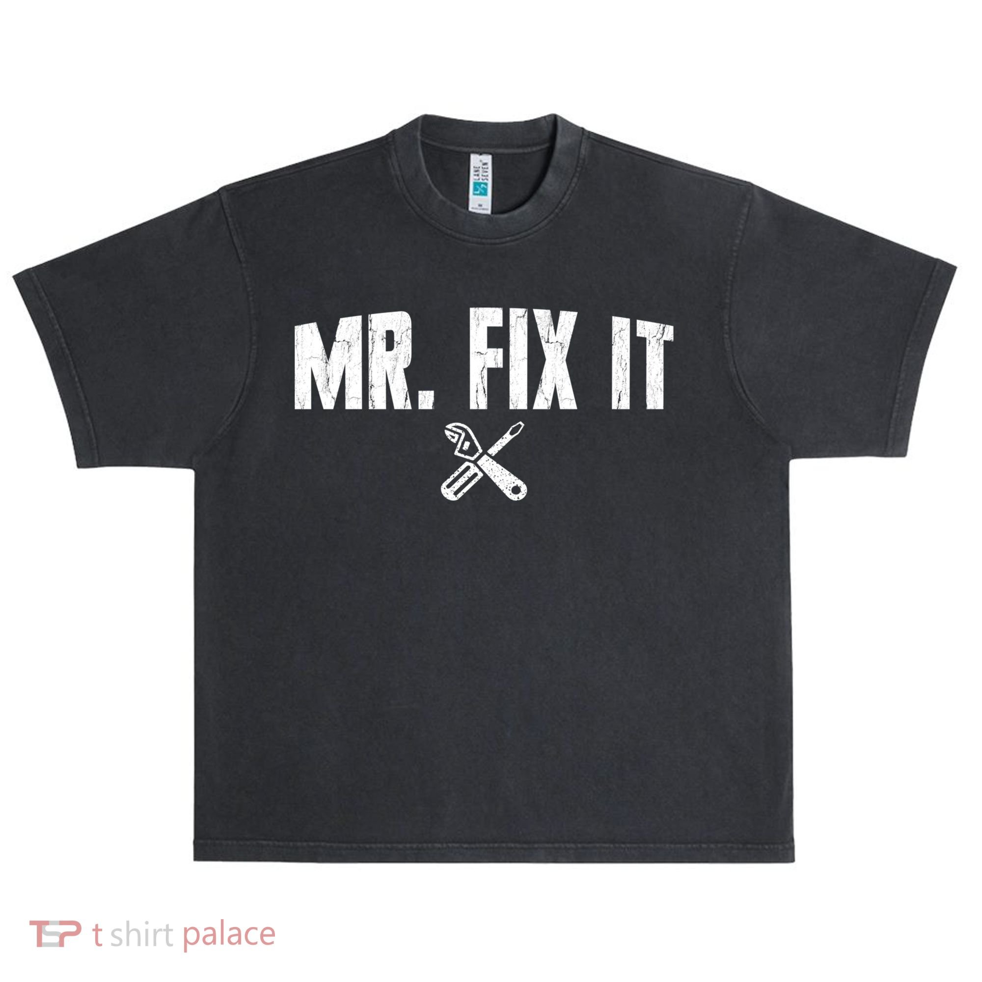 Mr Fix It Funny Cool Gift Urban Oversized Heavyweight T-Shirt