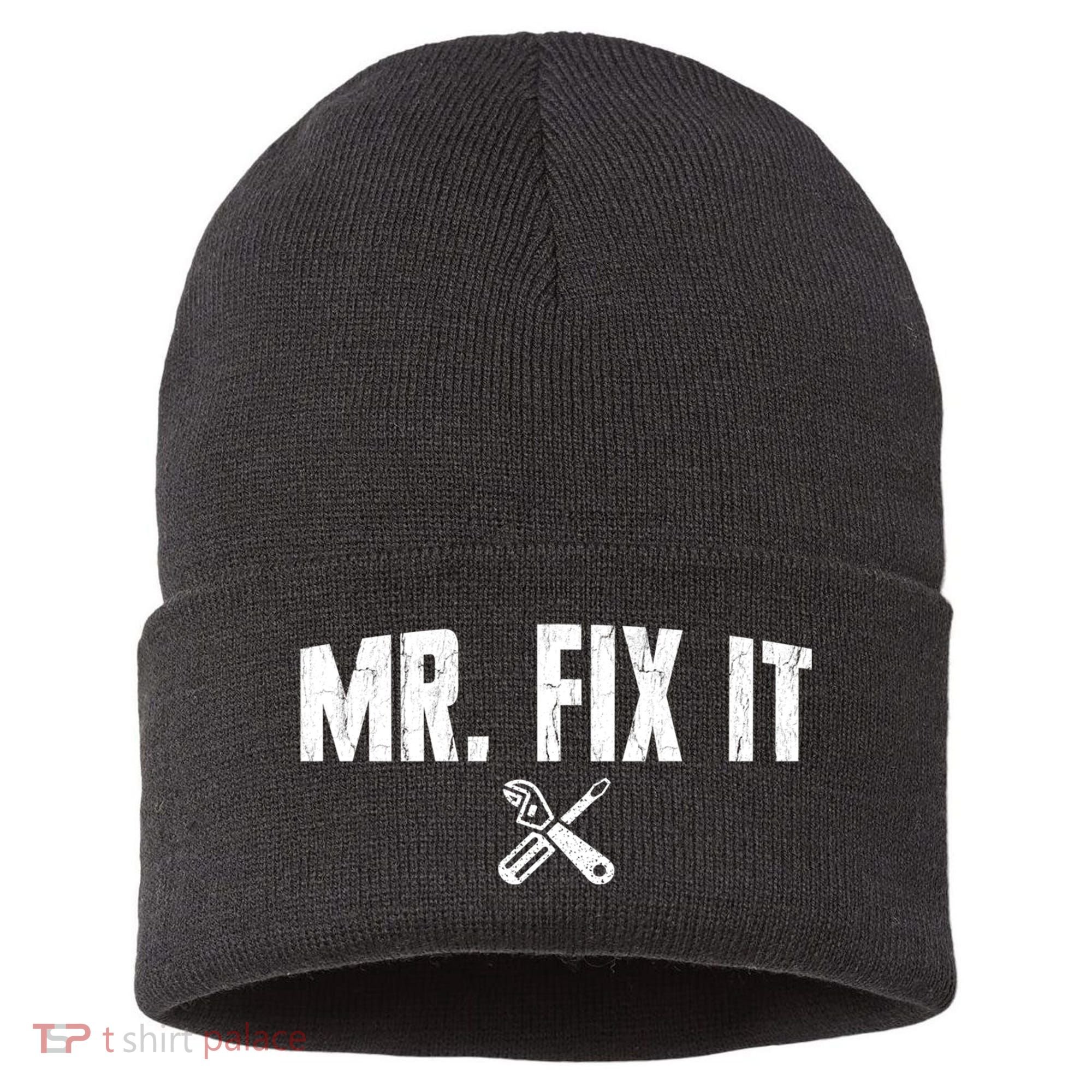 Mr Fix It Funny Cool Gift Sustainable Knit Beanie