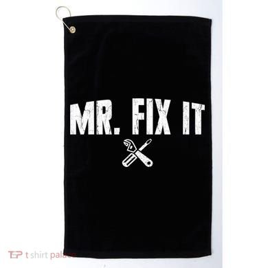 Mr Fix It Funny Cool Gift Golf Towel