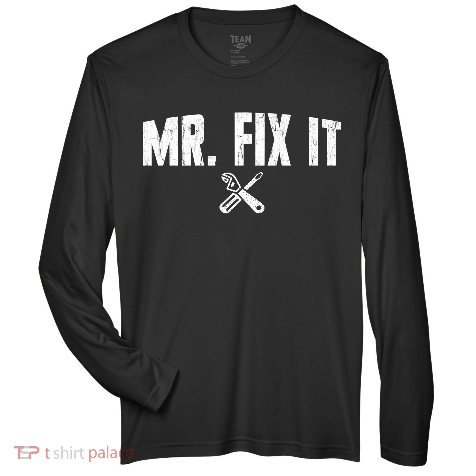 Mr Fix It Funny Cool Gift Zone Performance Long-Sleeve T-Shirt