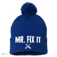 Mr Fix It Funny Cool Gift Pom Pom 12in Knit Beanie thumb 0