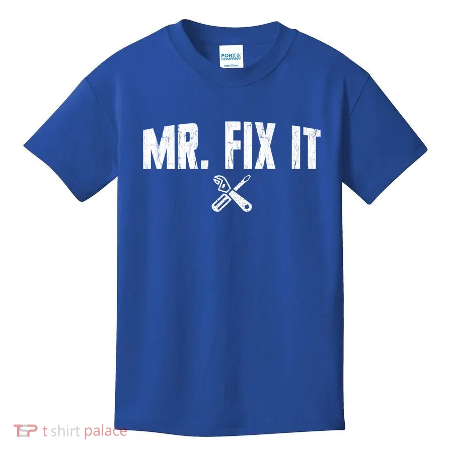 Mr Fix It Funny Cool Gift Kids T-Shirt
