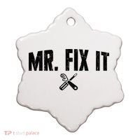 Mr Fix It Funny Cool Gift Ceramic Ornament thumb 0
