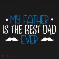 My Father Is The Best Dad Ever Mustache Coaster thumb 2