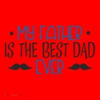 My Father Is The Best Dad Ever Mustache Santa Hat thumb 1