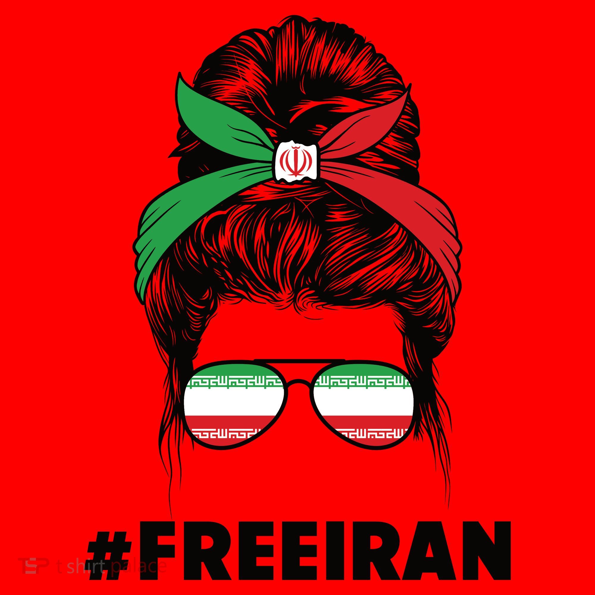 MahsaAmini Free Iran Women Life Freedom Protest Santa Hat