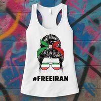 MahsaAmini Free Iran Women Life Freedom Protest Women's Tank Top thumb 3