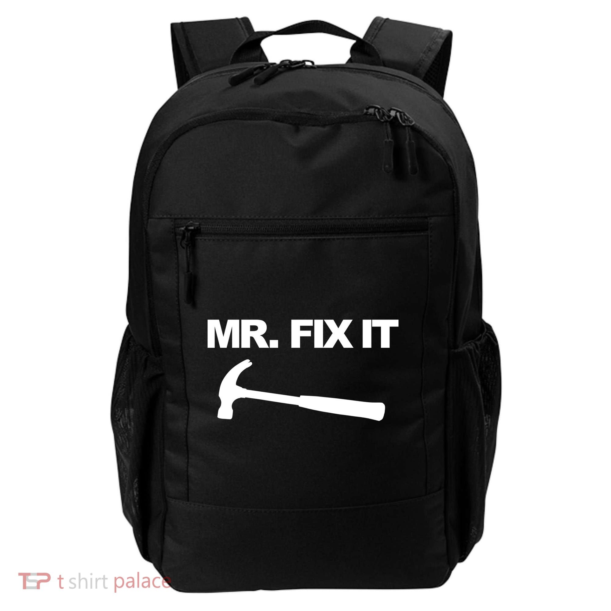 Mr Fix It Funny Gift Backpack