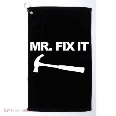 Mr Fix It Funny Gift Golf Towel