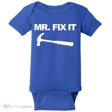 Mr Fix It Funny Gift Baby Bodysuit