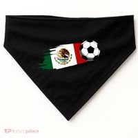 Mexico Flag Jersey Mexican Soccer Team Mexican USA-Made Doggie Bandana thumb 0