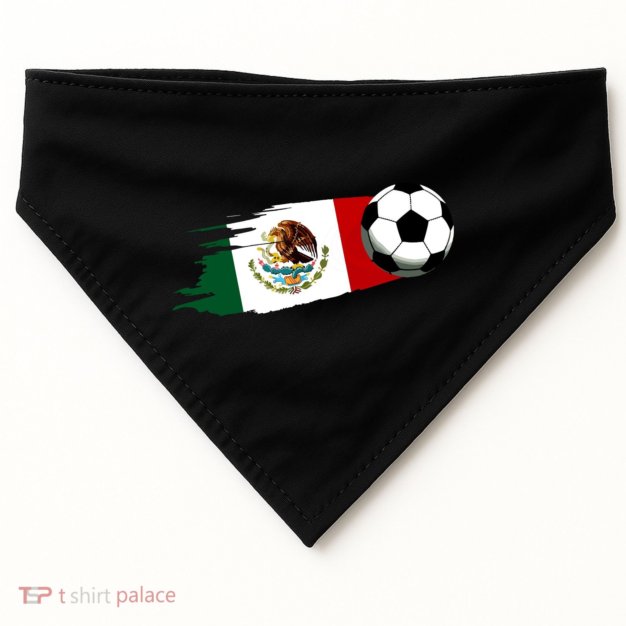 Mexico Flag Jersey Mexican Soccer Team Mexican USA-Made Doggie Bandana