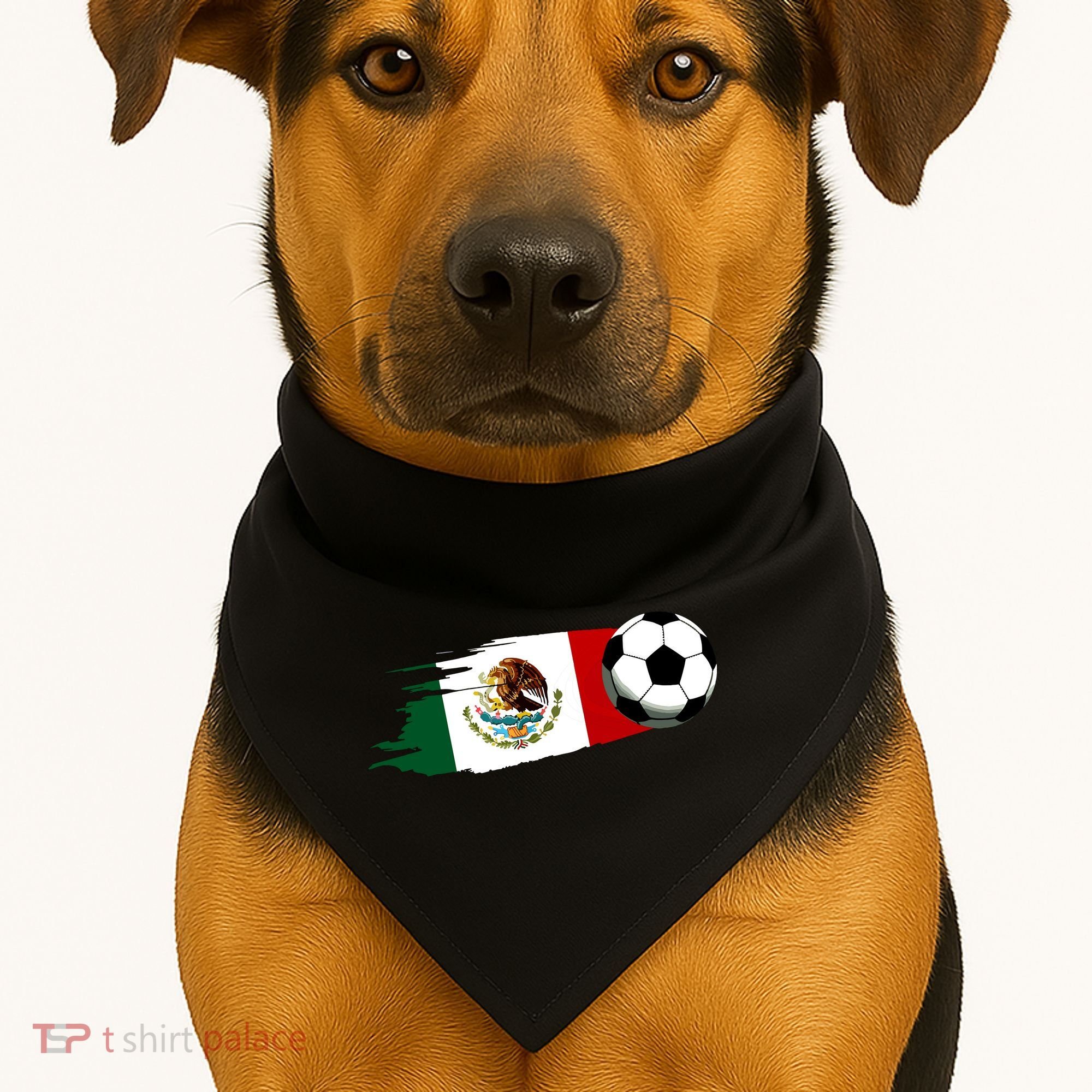Mexico Flag Jersey Mexican Soccer Team Mexican USA-Made Doggie Bandana