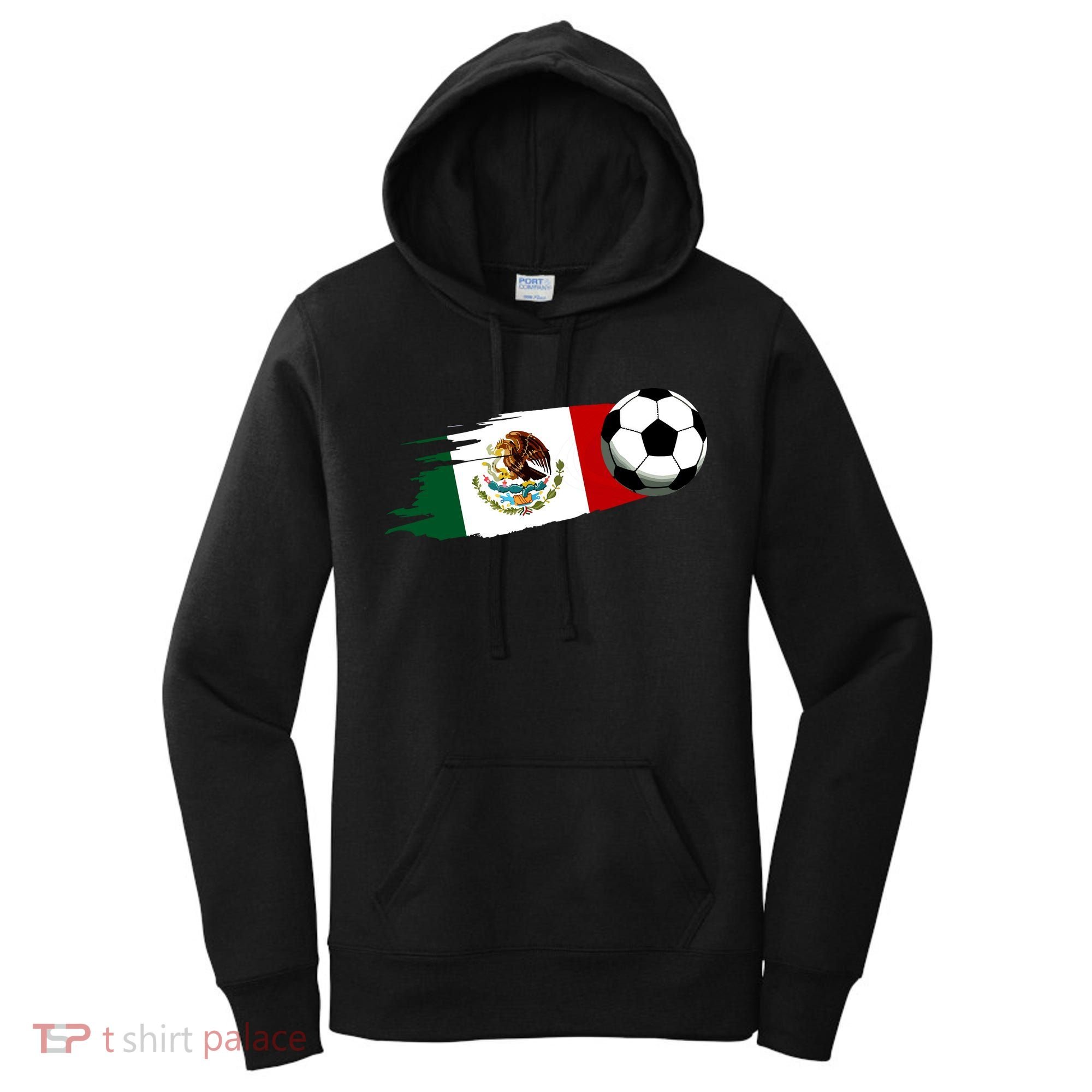 Mexico Flag Jersey Mexican Soccer Team Mexican Women's Hoodie
