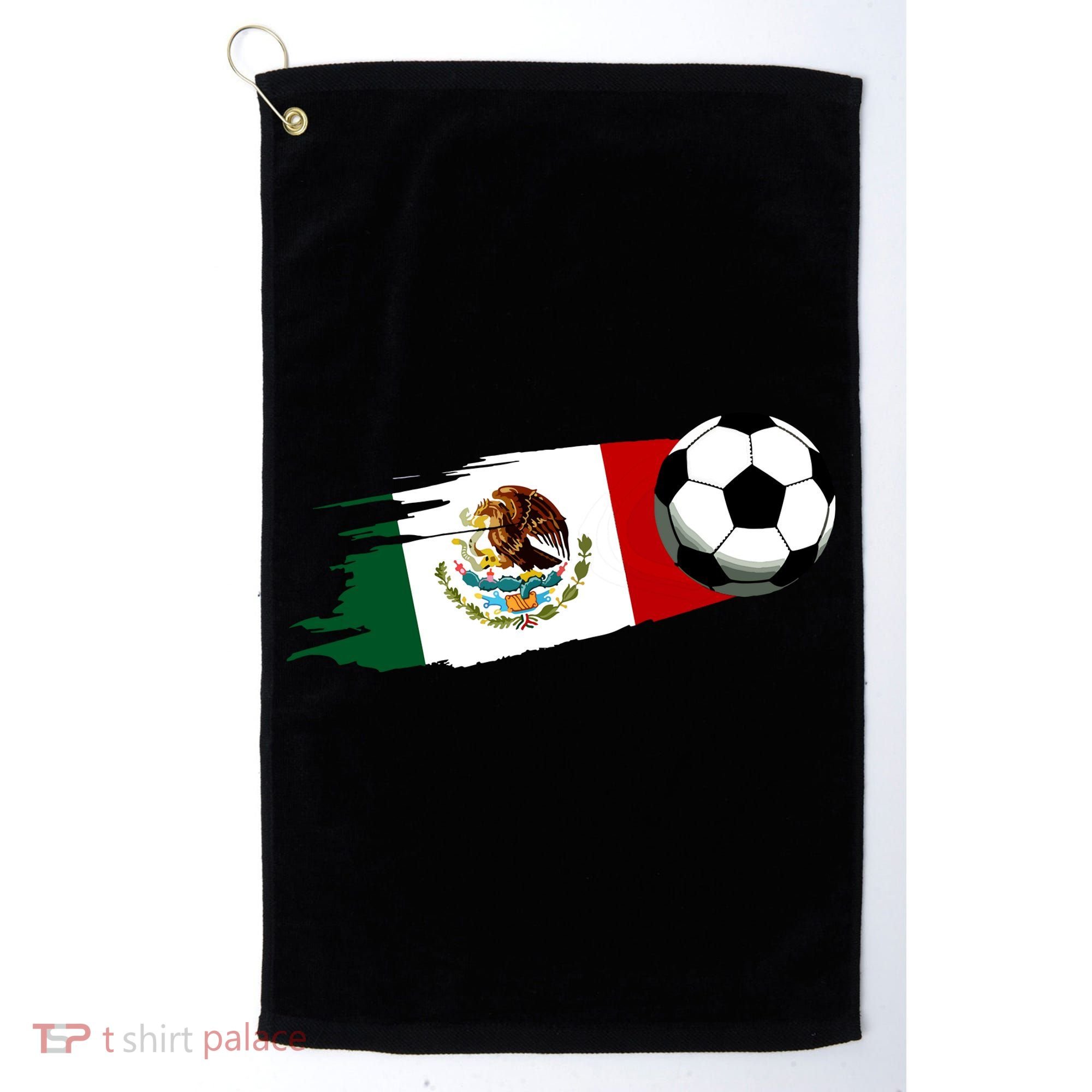 Mexico Flag Jersey Mexican Soccer Team Mexican Golf Towel