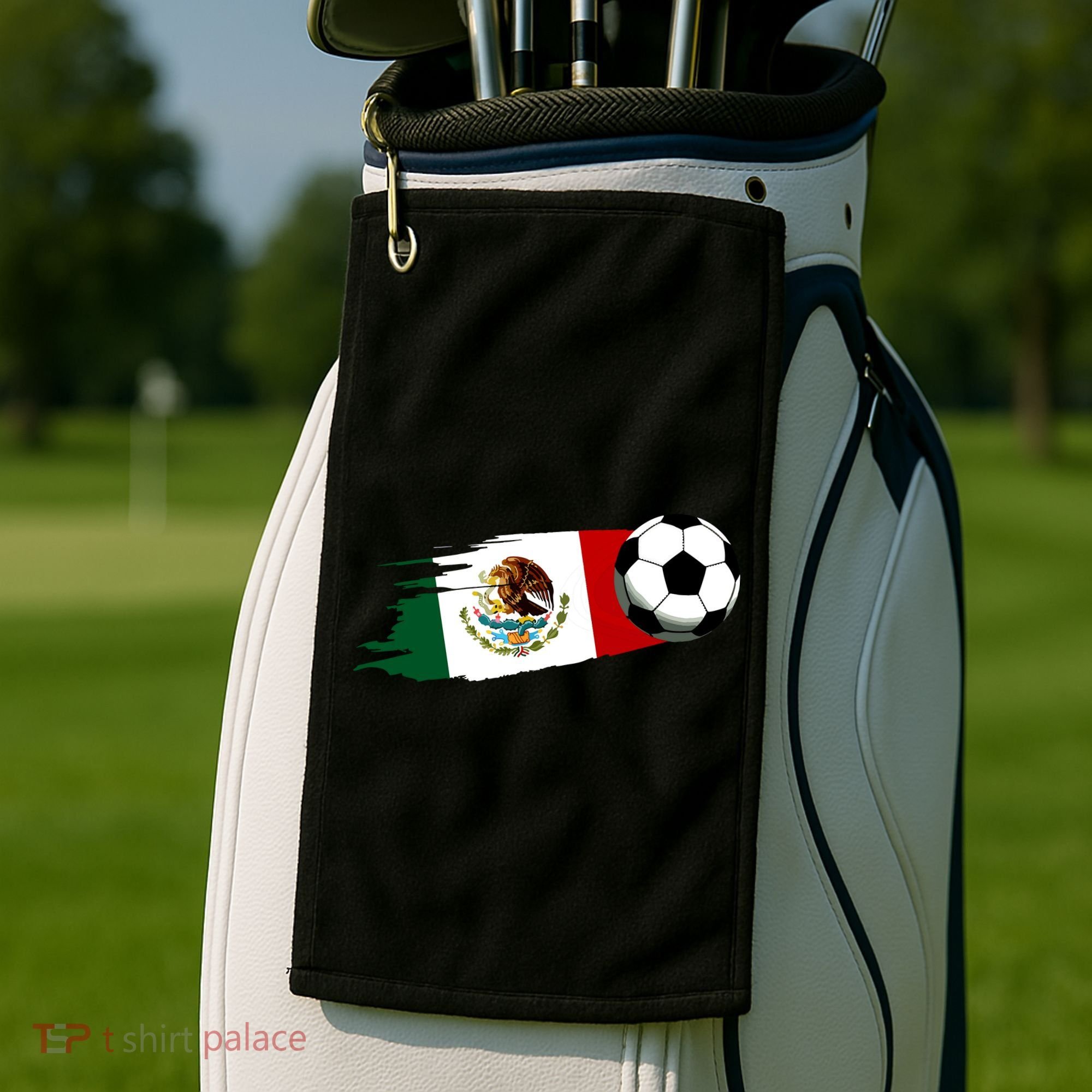 Mexico Flag Jersey Mexican Soccer Team Mexican Golf Towel