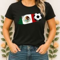 Mexico Flag Jersey Mexican Soccer Team Mexican Women's T-Shirt thumb 2