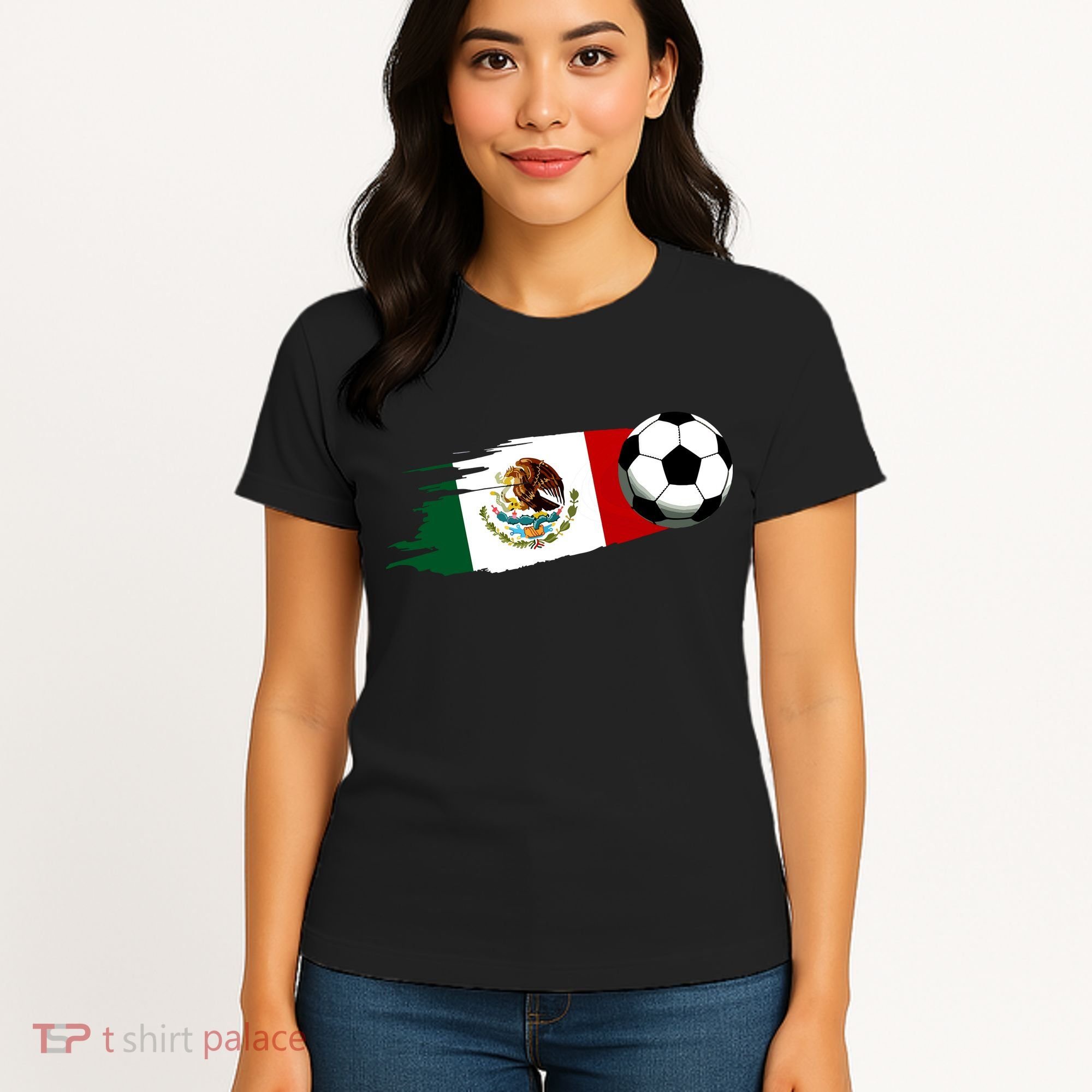 Mexico Flag Jersey Mexican Soccer Team Mexican Women's T-Shirt