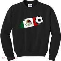 Mexico Flag Jersey Mexican Soccer Team Mexican Kids Sweatshirt thumb 0