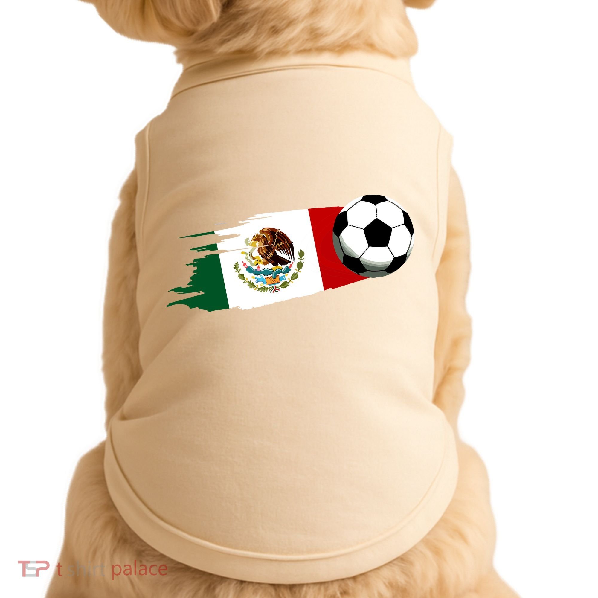 Mexico Flag Jersey Mexican Soccer Team Mexican Doggie Tank