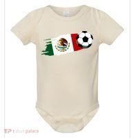 Mexico Flag Jersey Mexican Soccer Team Mexican Baby Bodysuit thumb 0