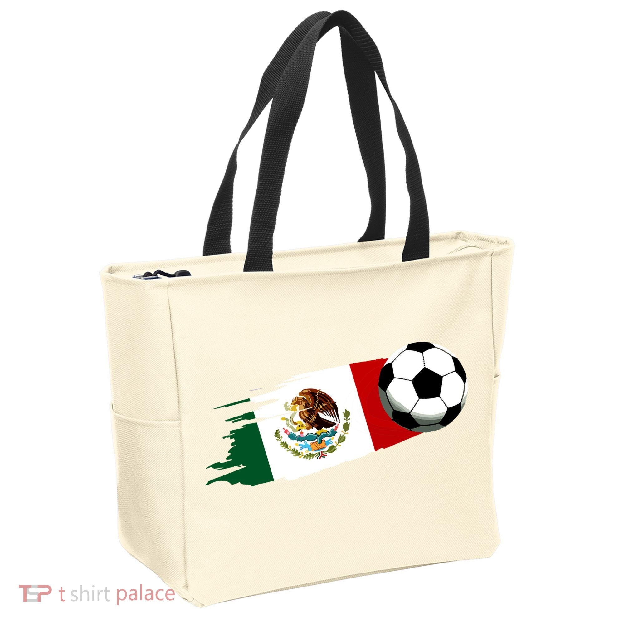 Mexico Flag Jersey Mexican Soccer Team Mexican Tote Bag