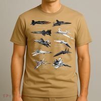 Military's Fastest Jet Fighters Aircraft Plane Of The World T-Shirt thumb 3